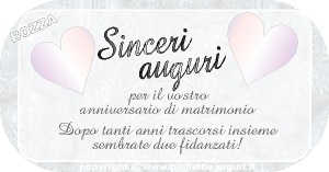 biglietto buon anniversario di matrimonio