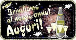 biglietto d'auguri per Capodanno