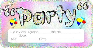 Biglietto invito party