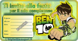 invito Ben 10, la forza aliena di Ben Ten