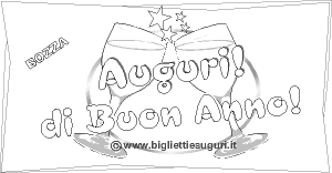 Un brindisi  quello che ci vuole, disegni di auguri