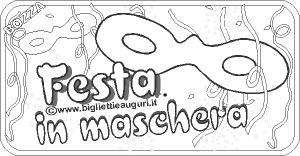 Un bel disegno di Carnevale, festa in maschera