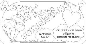 Per i bambini da stampare disegni d'auguri