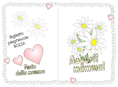 biglietto per il compleanno della mamma