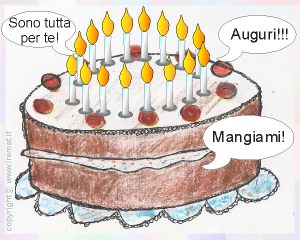 torta di compleanno tutta da mangiare