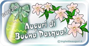 Fiori di pesco, biglietto d'auguri