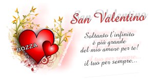 frase d'amore nel biglietto con fiori per san valentino