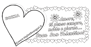 Un disegno per auguri San Valentino