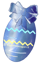 uovo di Pasqua azzurro